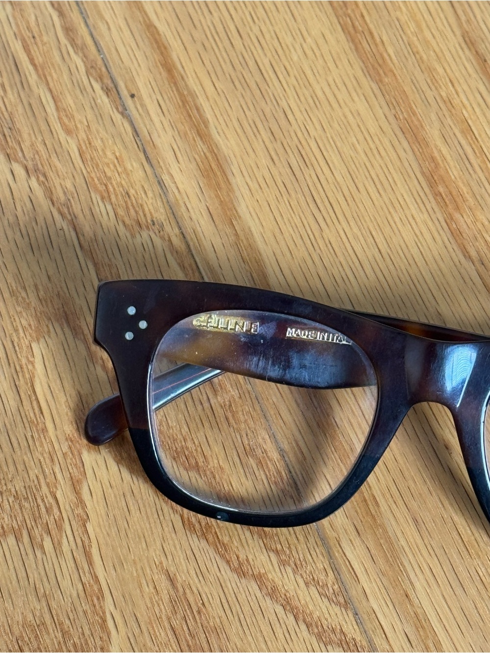 Vintage Celine Tortoiseshell Eyeglass Frames - Picture 2 of 7